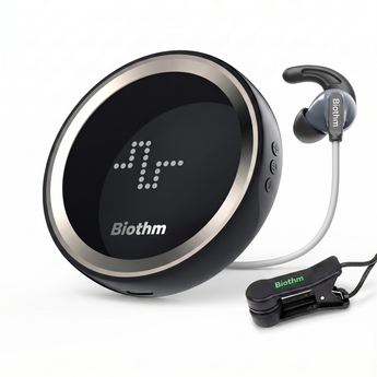 Biothm VNTune EZ round device with in-ear earphone electrode and clip