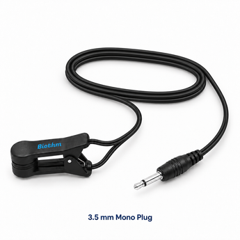 Biothm TENS ear clip with attached cable and 3.5 mm mono plug